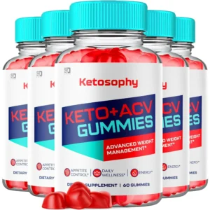 (5 Pack) Ketosophy ACV Keto Gummies, Ketosophy Advanced Weight Loss Gummies (300 Gummies)