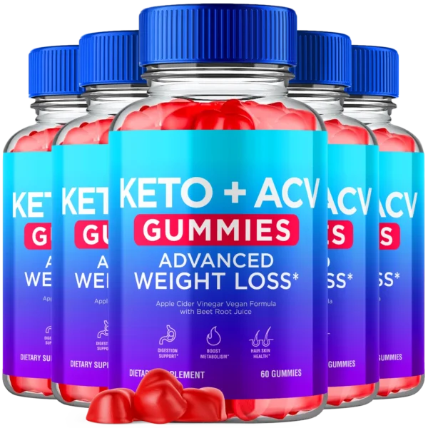 Keto ACV Gummies Advanced Weight Loss 1000MG Extra Strength 5 Pack