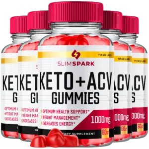 (5 Pack) Slimspark Active Keto ACV Gummies - Apple Cider Vinegar Supplement for Energy and Focus - Slim Spark Active Multivitamin Supplement Gummies for Ketosis with Folic Acid (300 Gummies)