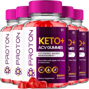 5 Pack) Proton Keto Gummies, Proton Keto ACV Gummies Advanced 1000MG Formula, Pro Ton Apple Cider Vinegar Folate Vitamin B6 B12 Beet Root Pomegranate Vegan Non GMO Keto Supplement (180 Gummies)